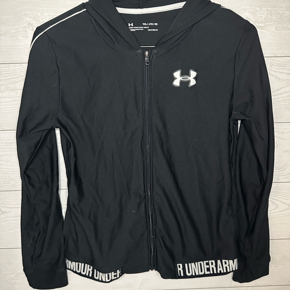 Under Armour Kids Black Full Zip Hoodie Jacket